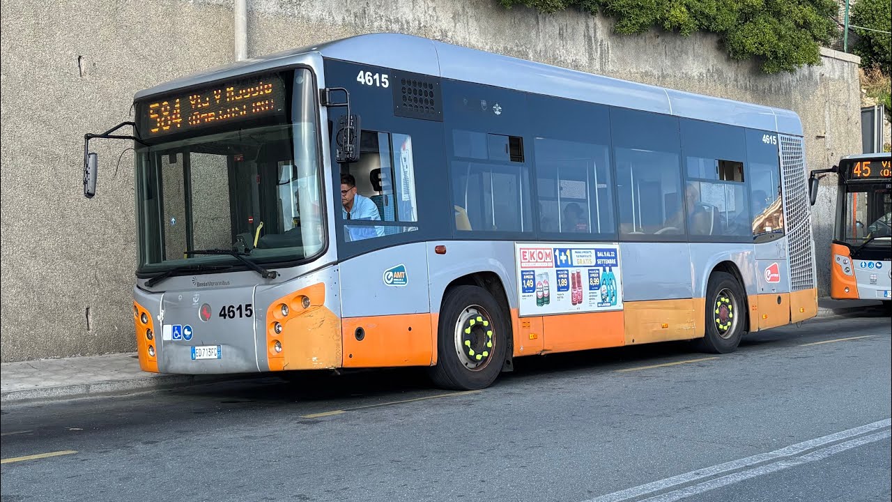 Viaggio sul Bredamenarinbus Vivacity+ 4615 sul 584 verso via V Maggio 