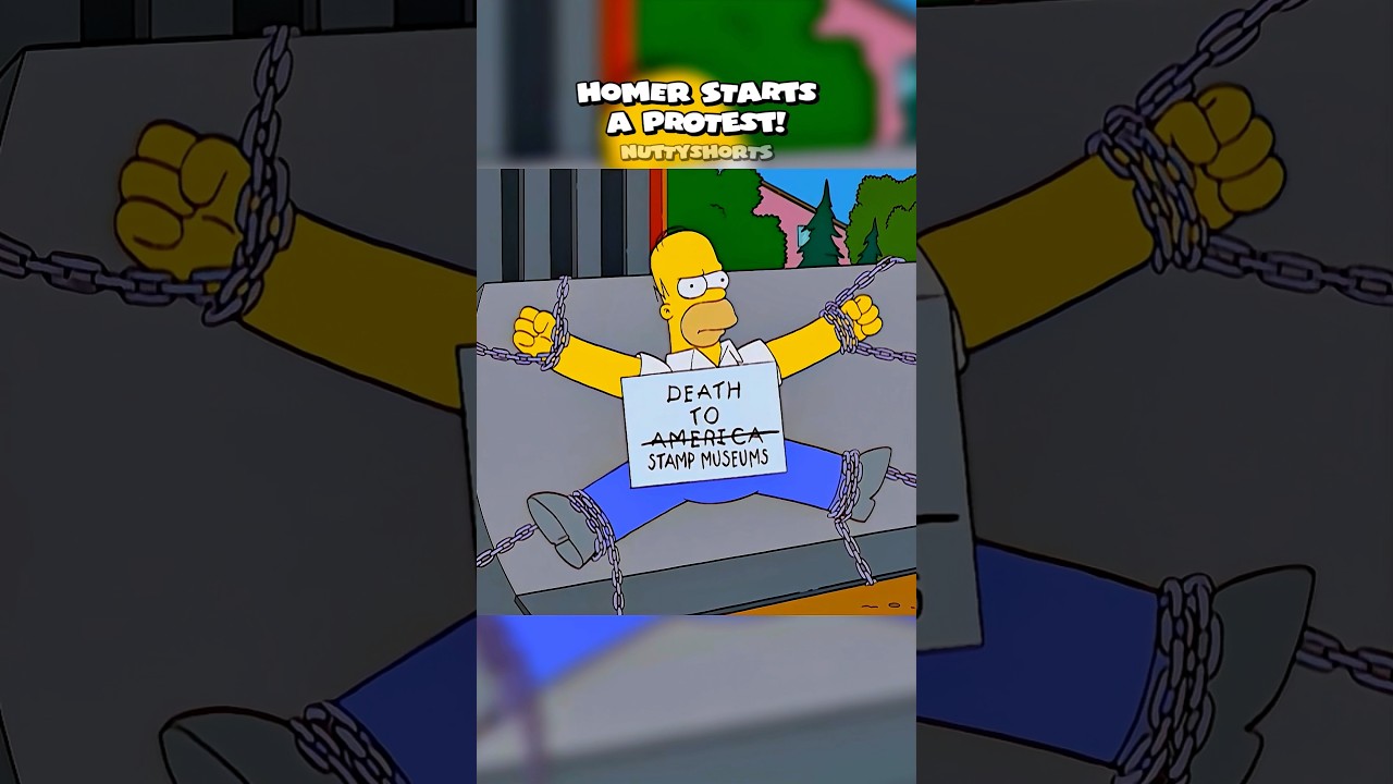 Homer Starts A Protest #simpsons #shorts