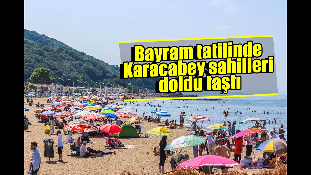 Bayram tatilinde Karacabey sahilleri doldu taştı