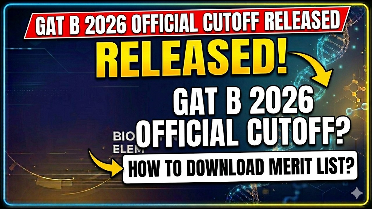 GAT B  2026 CUTOFF Released #gatb #GATBCUTOFF