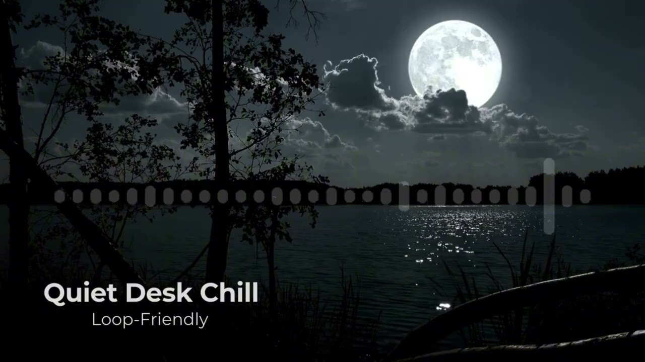 【作業用BGM】静かな月夜の湖で集中する45分｜Moonlight Focus Ambient 🌕