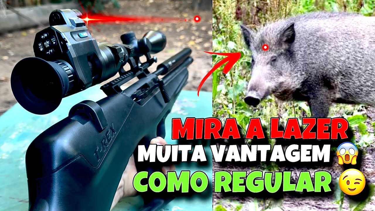 MIRA A LASER &ldquo;VANTAGENS&rdquo; - NUNCA MAIS ERRE (REGULAGEM PERFEITA) Carabina de press&atilde;o