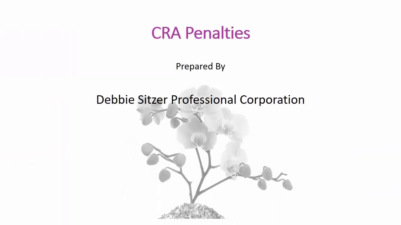 CRA Penalties