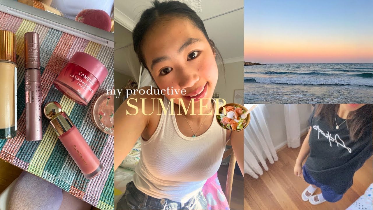 THE SUMMER OF 26’ || beach days, self-care, figuring it out (working at a restaurant) 🌺🌞🤍🍉