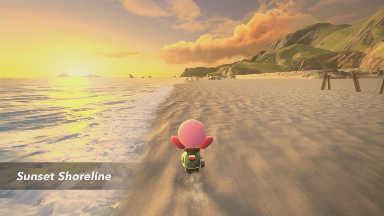 Kirby Air Riders - Road Trip - Stage 6B: Sunset Shoreline