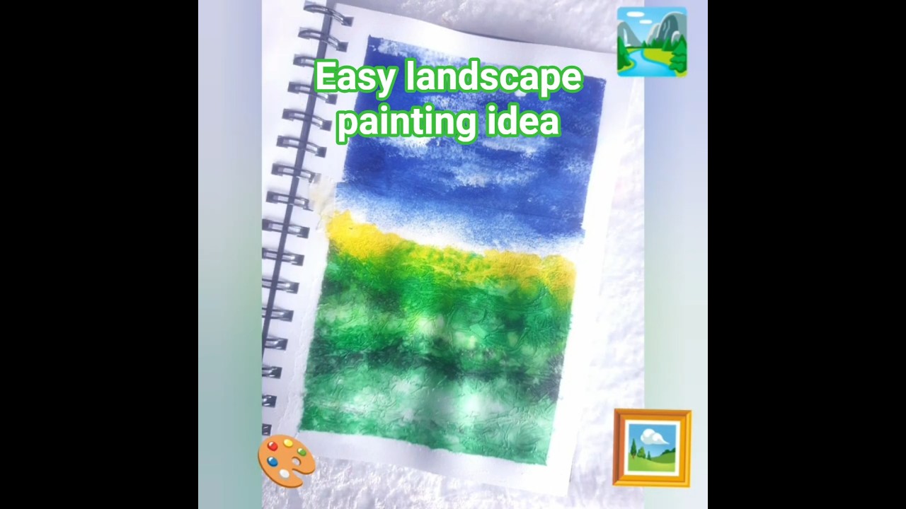 Easy acrylic painting of landscape 🖼 