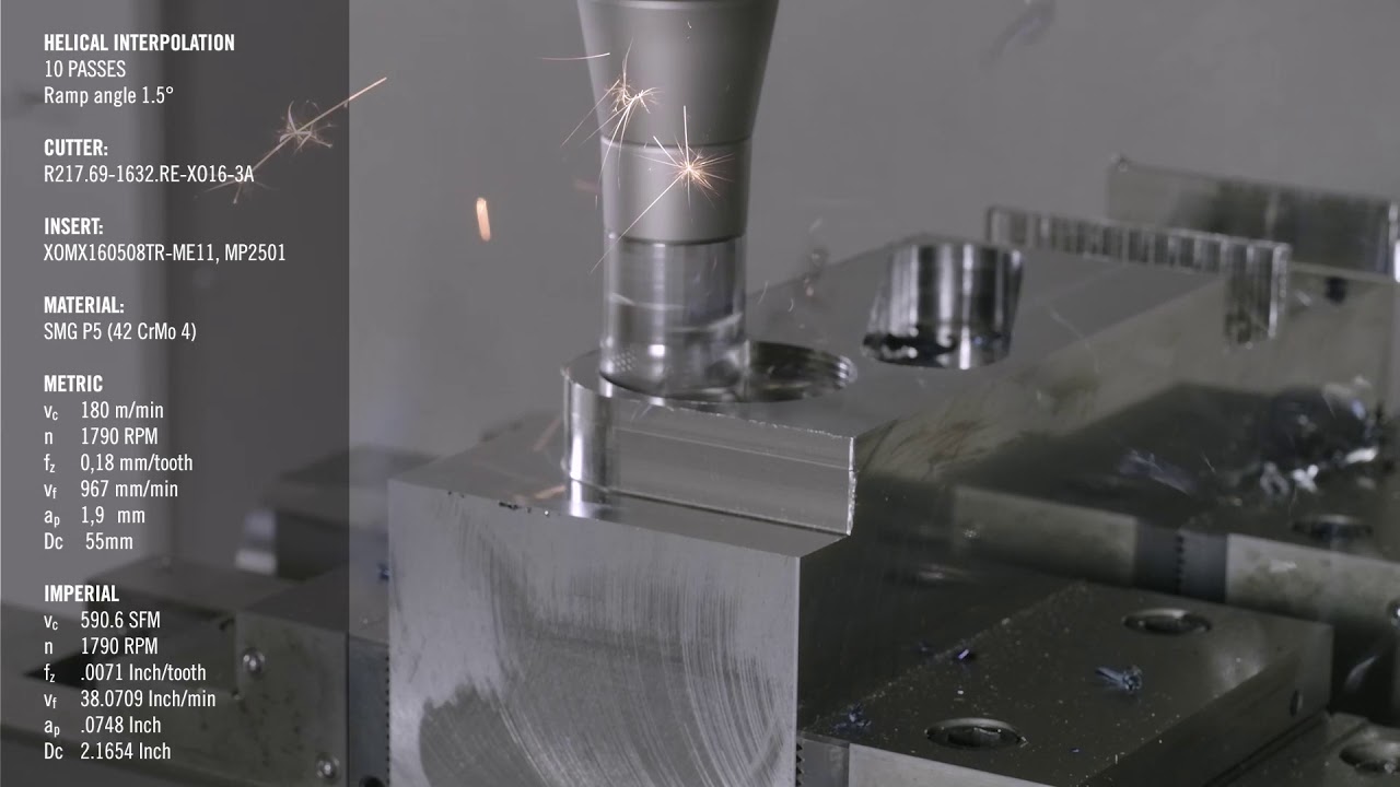Helical Interpolation Application with Turbo 16 | Seco Tools