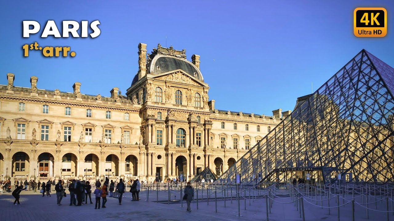 🇫🇷 Louvre Museum & 1st arrondissement of Paris, Amazing Walking Tour [4K/60fps]