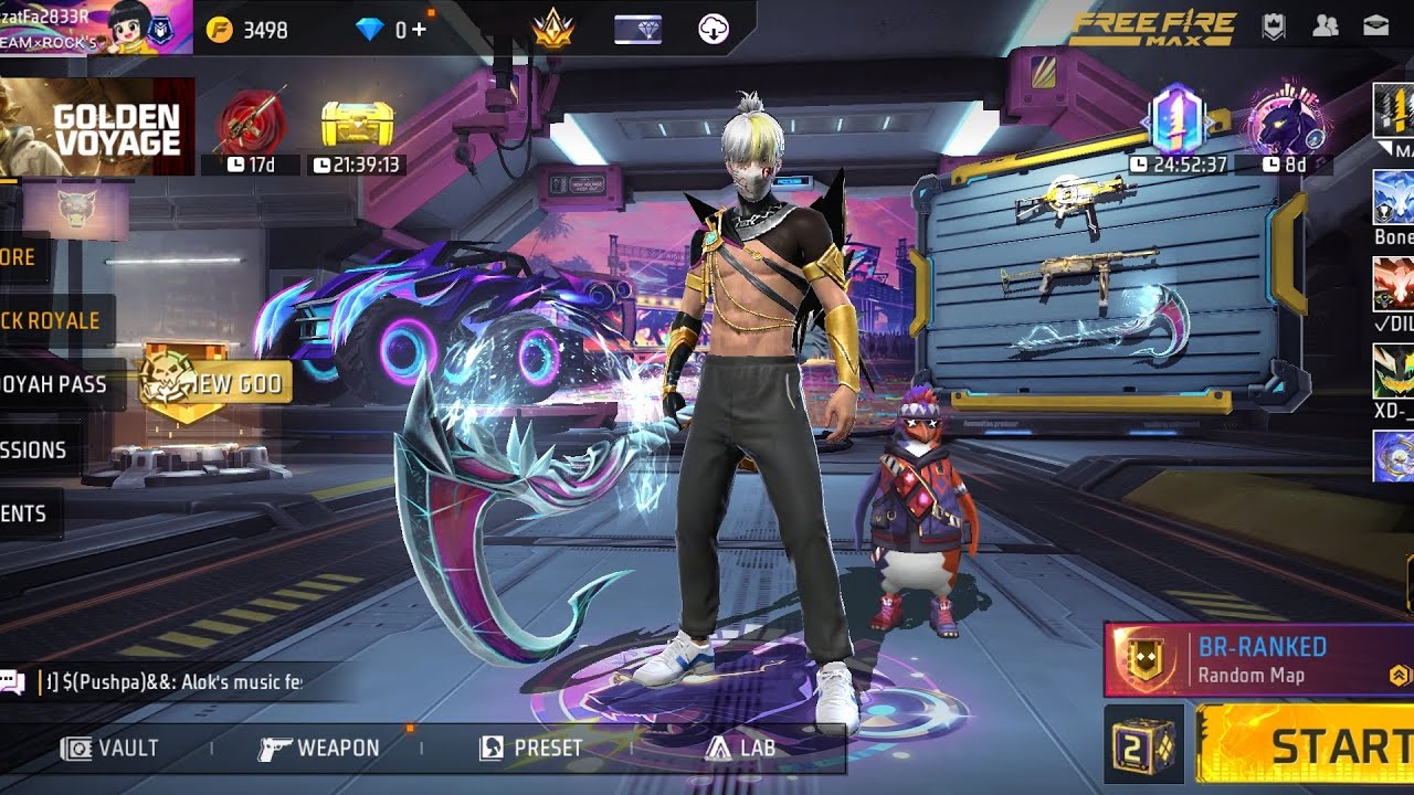 So today am going to play free fire