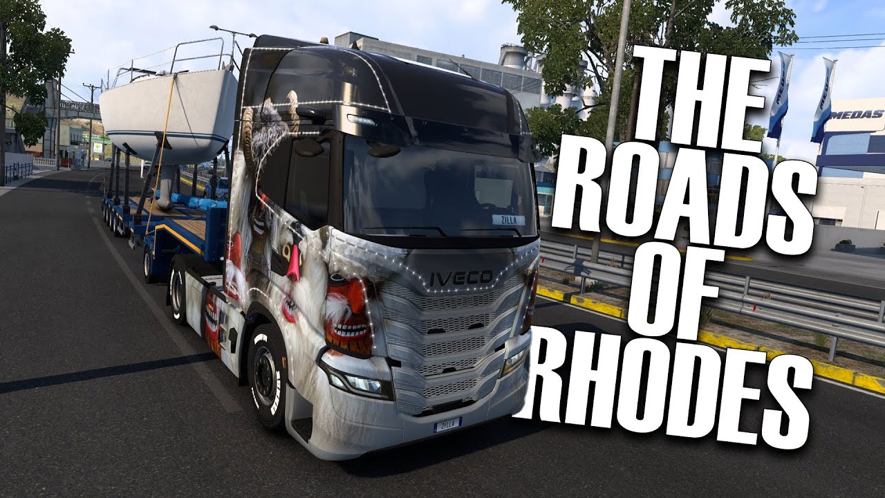 ETS2 | Дороги Родоса | Euro Truck Simulator 2 | Путешествие по Греции | Эпизод 136