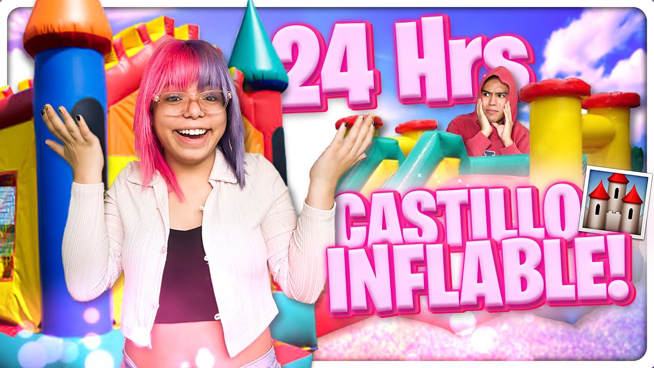 24 HORAS EN UN INFLABLE😱 | Susy Mouriz