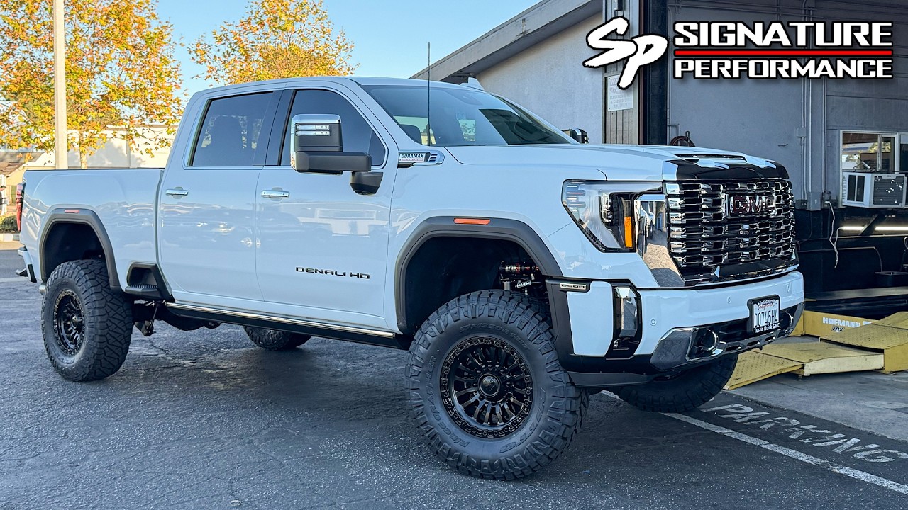 Комплект для лифтовки BDS на 5 дюймов, 37-дюймовые шины и диски Fuel Rincon 18x9 // GMC 2500HD De...