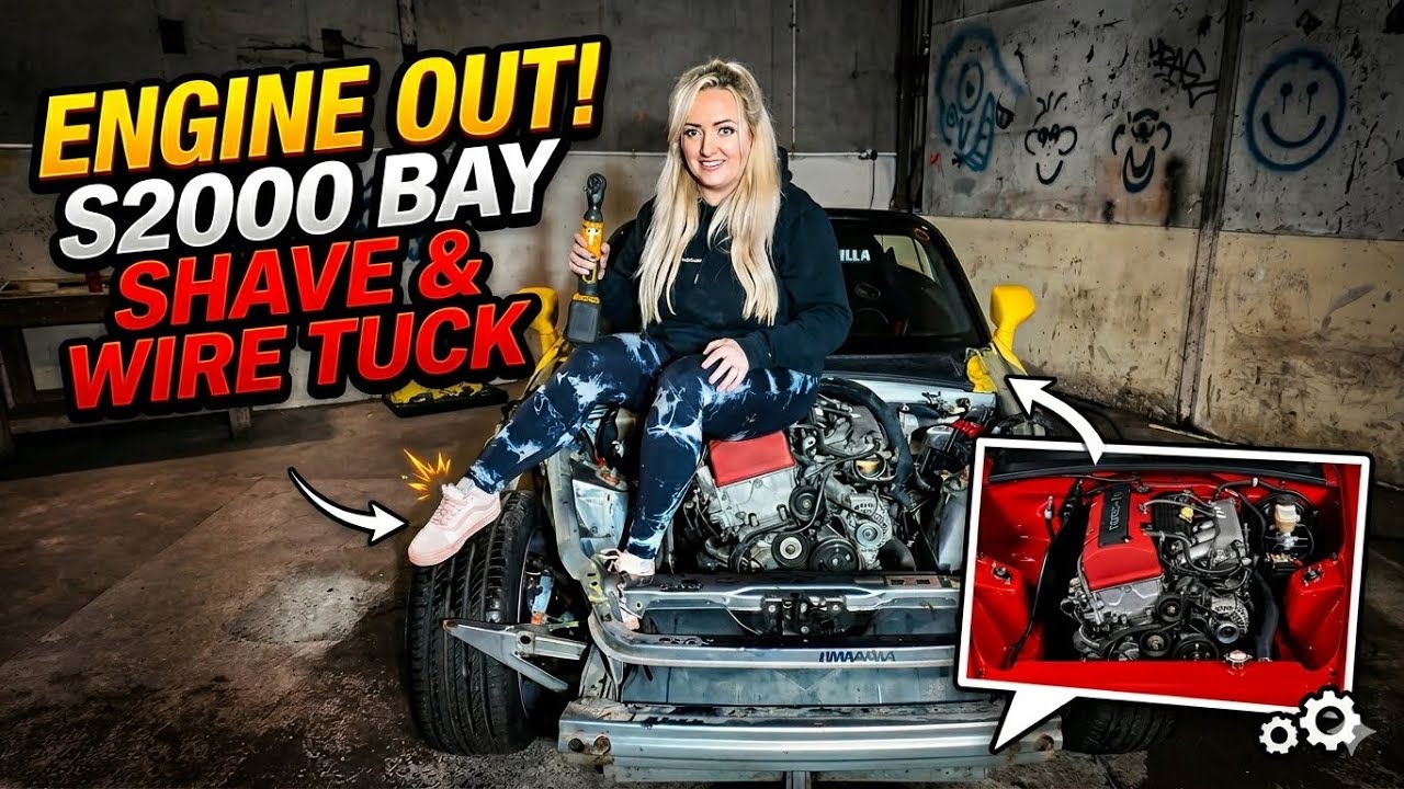 Engine Delete In My Honda S2000 | INSANE Wire Tuck & Smoothed Bay Incoming! Can I Pull It Off?