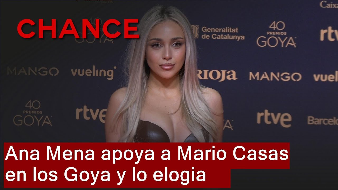 Ana Mena arropa a su cuñado Mario Casas en los Goya y se declara su fan: 