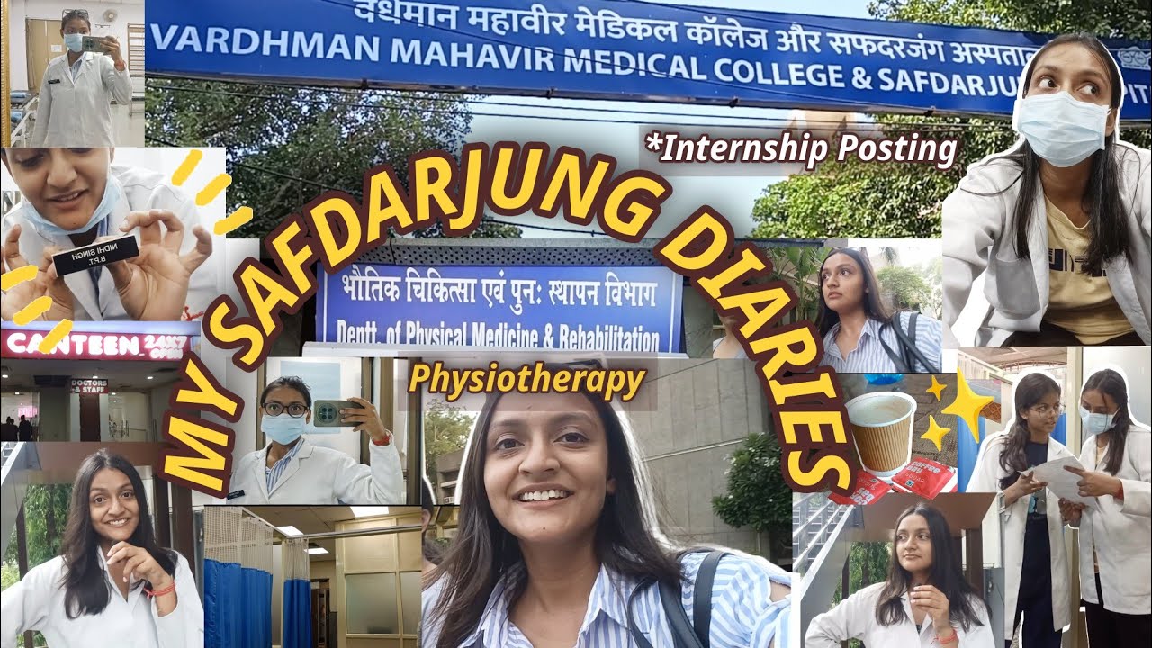 ❤️My CLINICAL DAY At Safdarjung Hospital 🏥 Vlog Internship Posting | BPT  Physiotherapy govt college