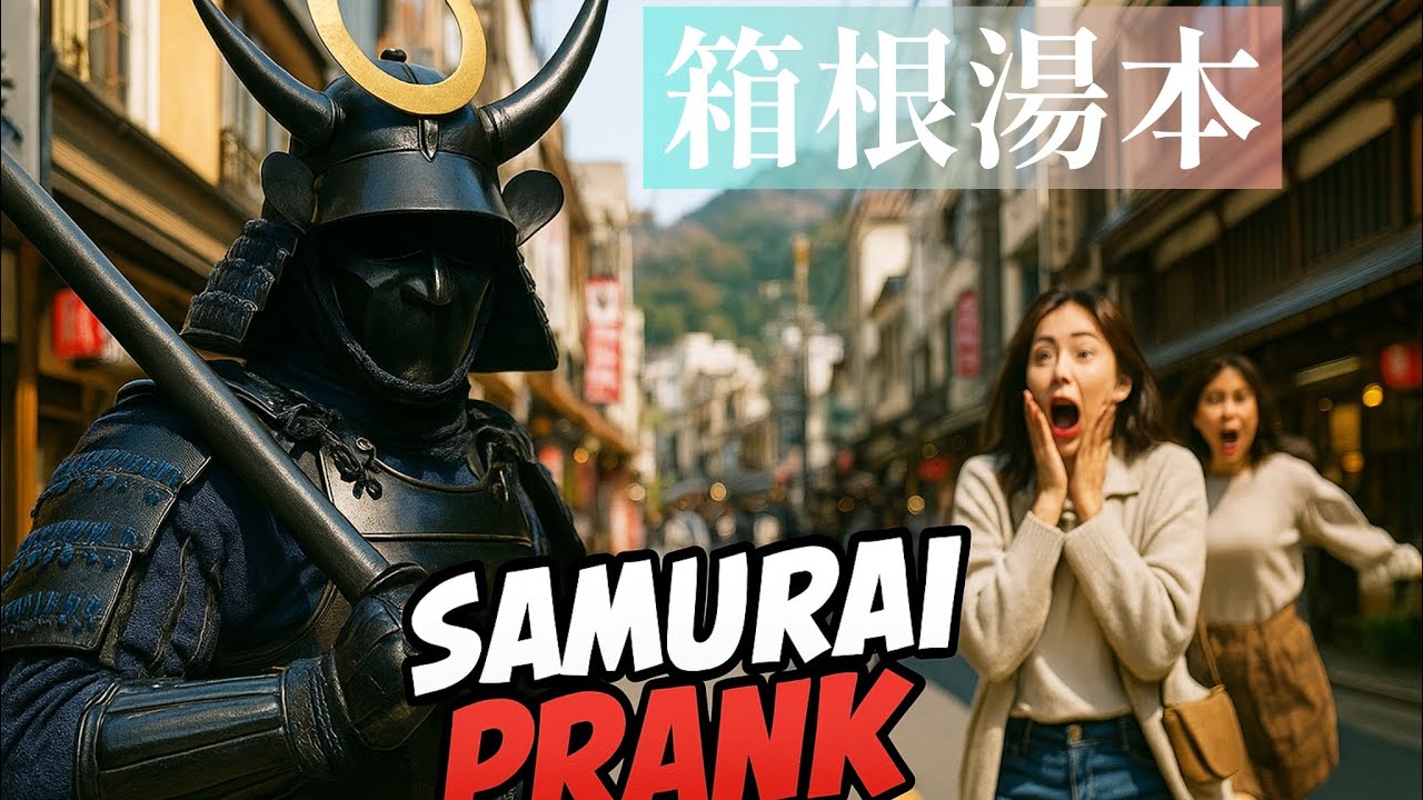 SAMURAI mannequin prank#samurai prank#Japanesesamuraiprank#侍ドッキリ#japaneseculture#とくまる侍#箱根湯本