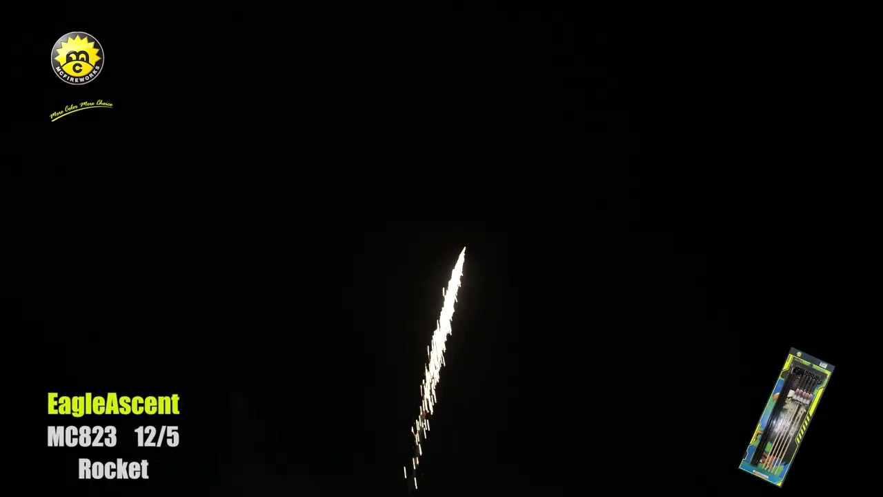 MC823 EagleAscent 3 Stage Nuclear Strobe Rocket Firework Packing 12/5 Rocket