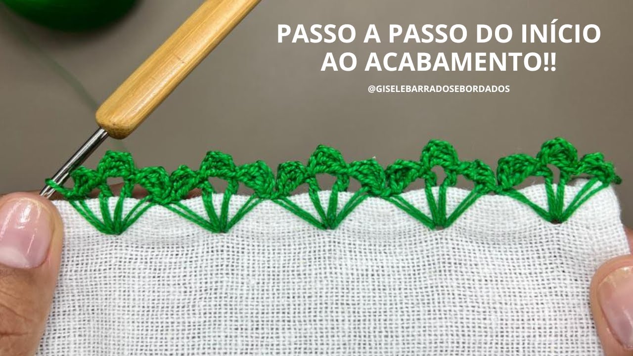 BARRRADINHO DE CROCHÊ CARREIRA ÚNICA - Barradinho Salsinha 🍀🍀 Muito prático!
