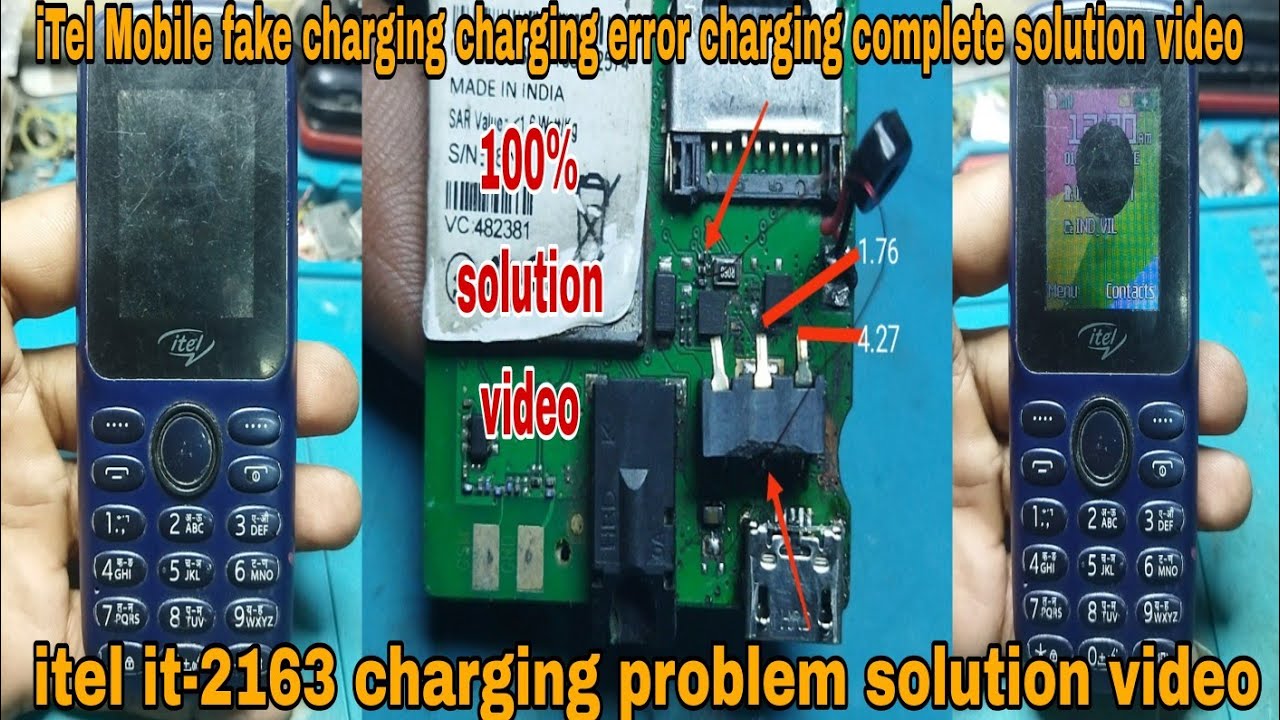 itel it-2163 fake charging charging error complete charging problem solution video #vikastech