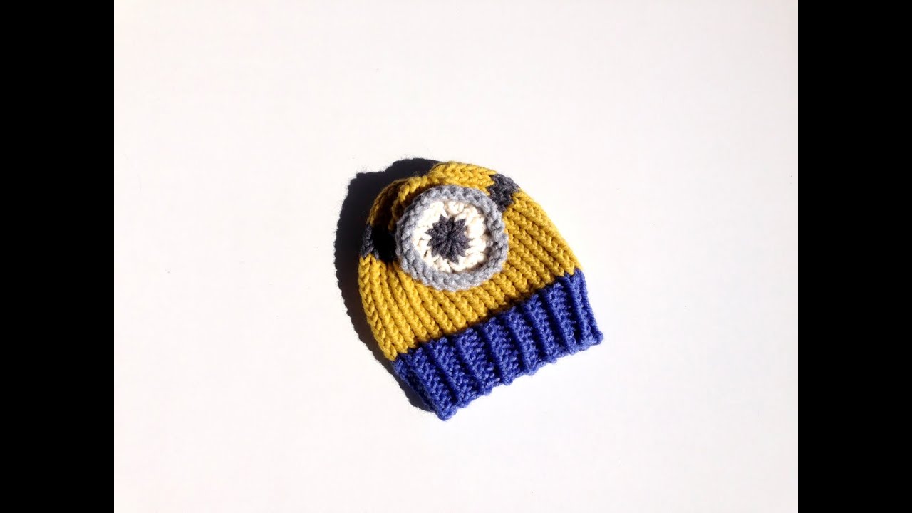 Cómo tejer un gorro Minion en telar (Tutorial DIY)