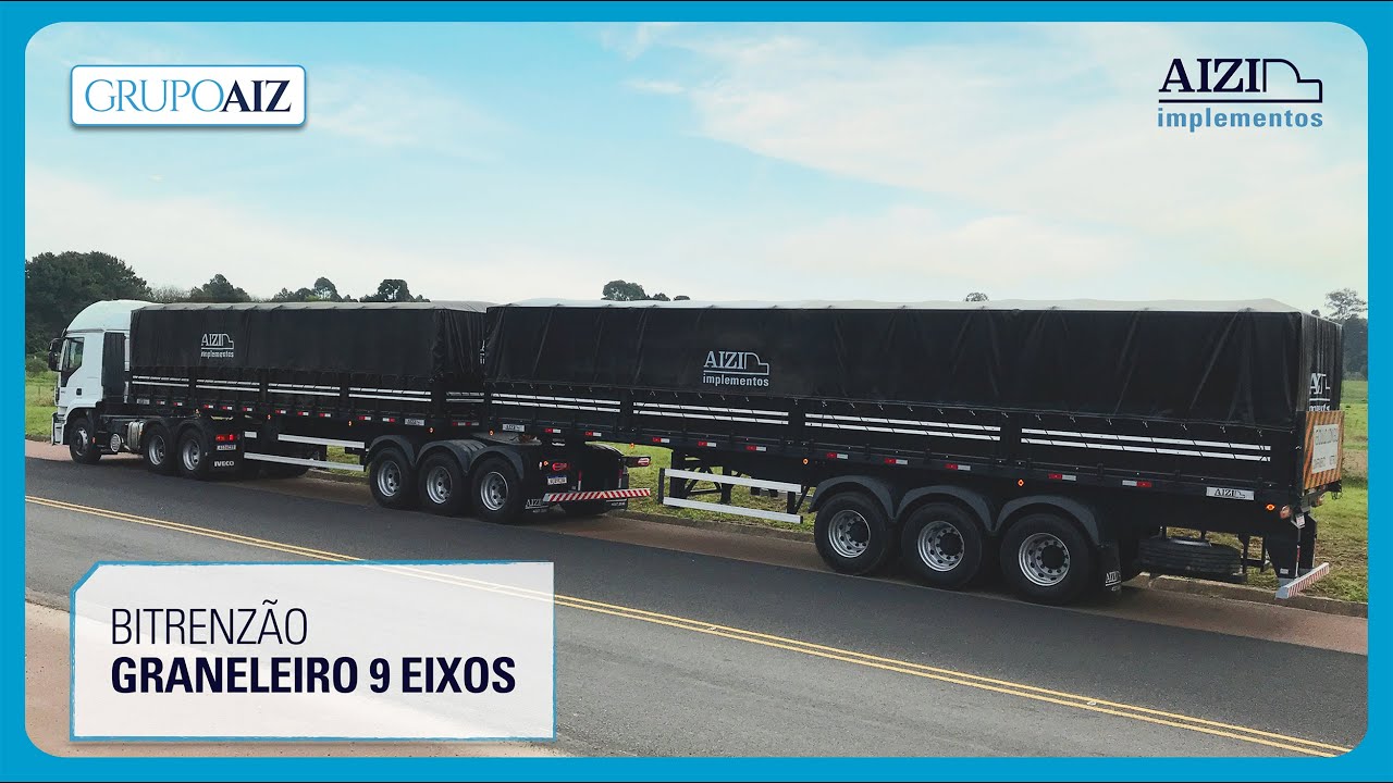 Bitrenz&atilde;o Graneleiro 9 Eixos AIZ IMPLEMENTOS - GrupoAIZ