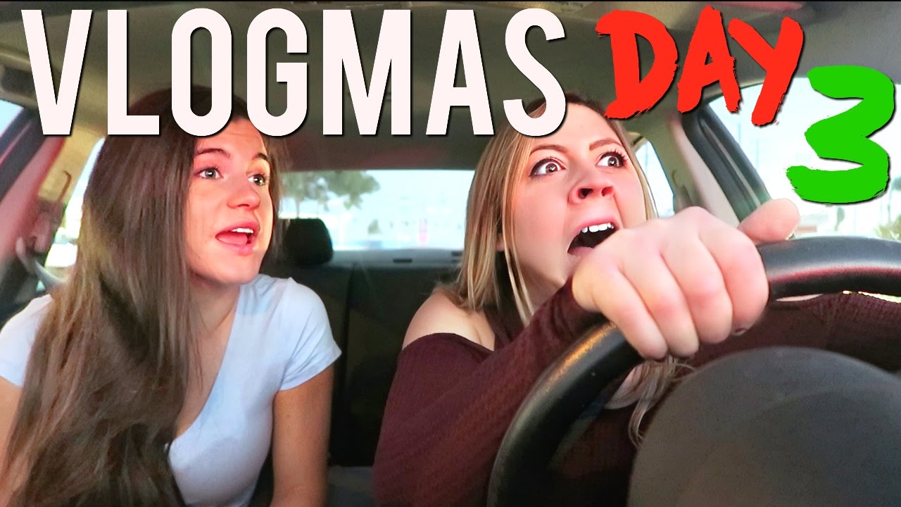 CHRISTMAS CARPOOL KARAOKE WITH SIERRA | Vlogmas 3, 2016