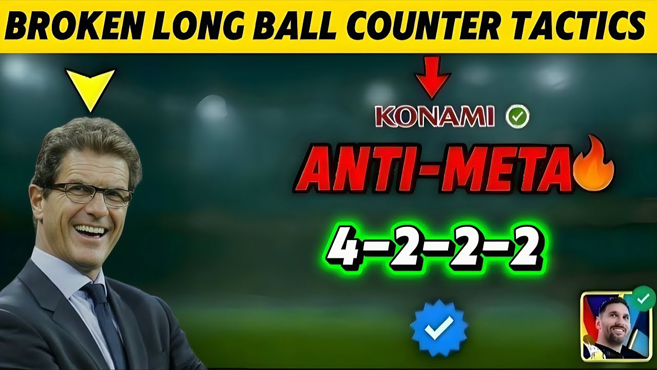 Неэффективная тактика 4-2-2-2 с длинными пасами в eFootball 2026 Mobile! Используйте её, пока её ...