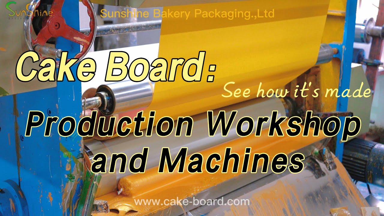 Cake Board Production Workshop and Machines | Vertical Setup Service Bakery Packaging Supplier