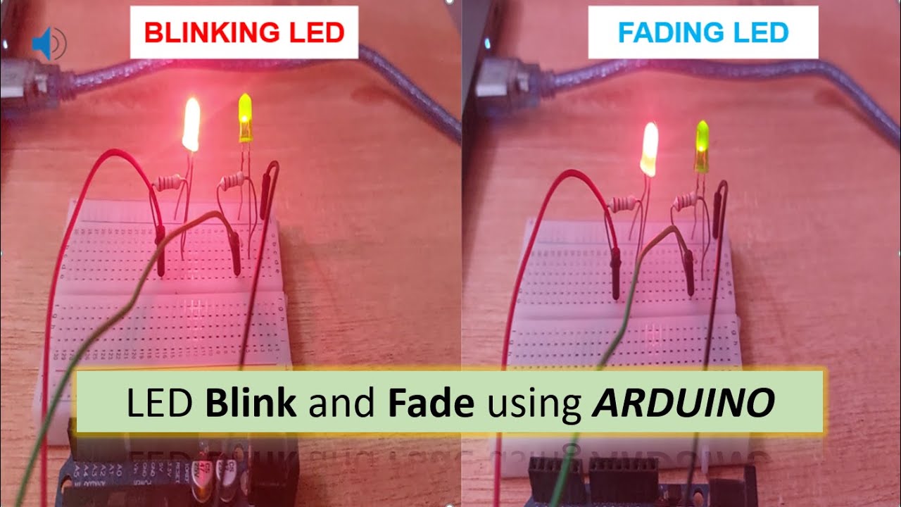 LED Blink and Fade using ARDUINO