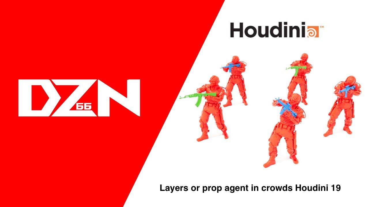 Layers or props agent in a crowd Houdini 19