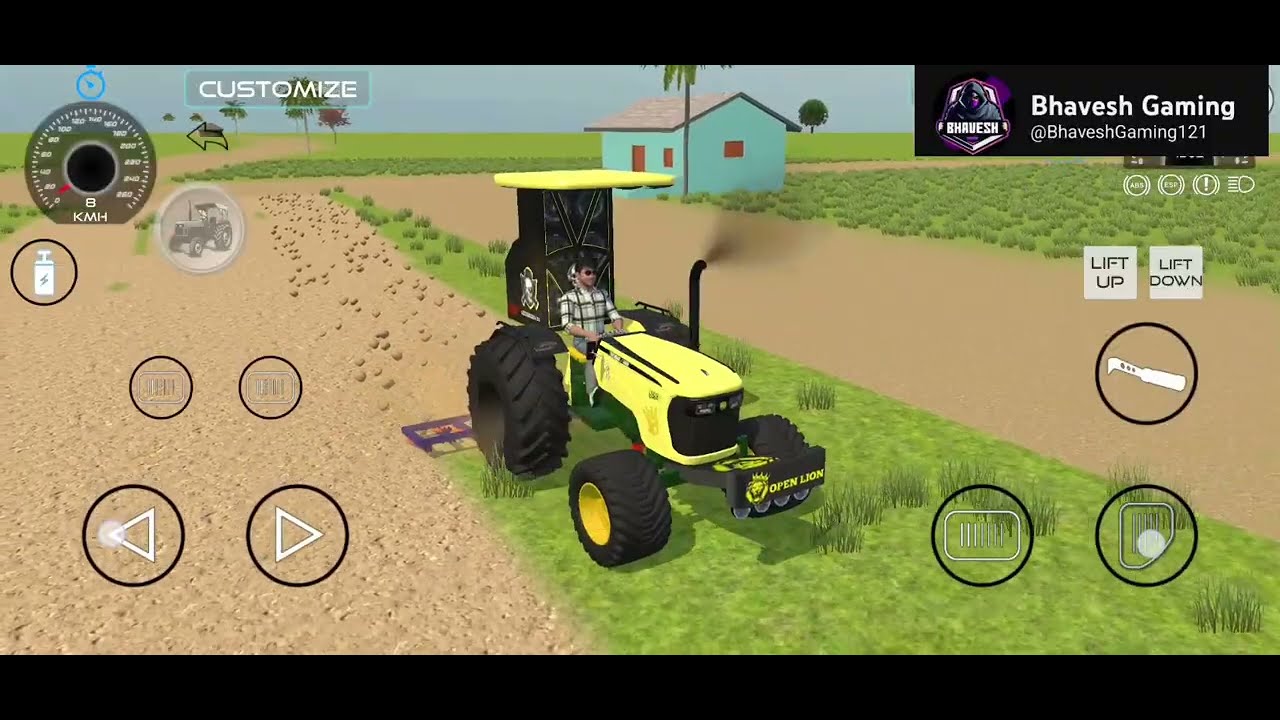 Tractor Farming Video Khet Jutai Indian vehicle simulator 3d Bhavesh Gaming #tractor  #farming 