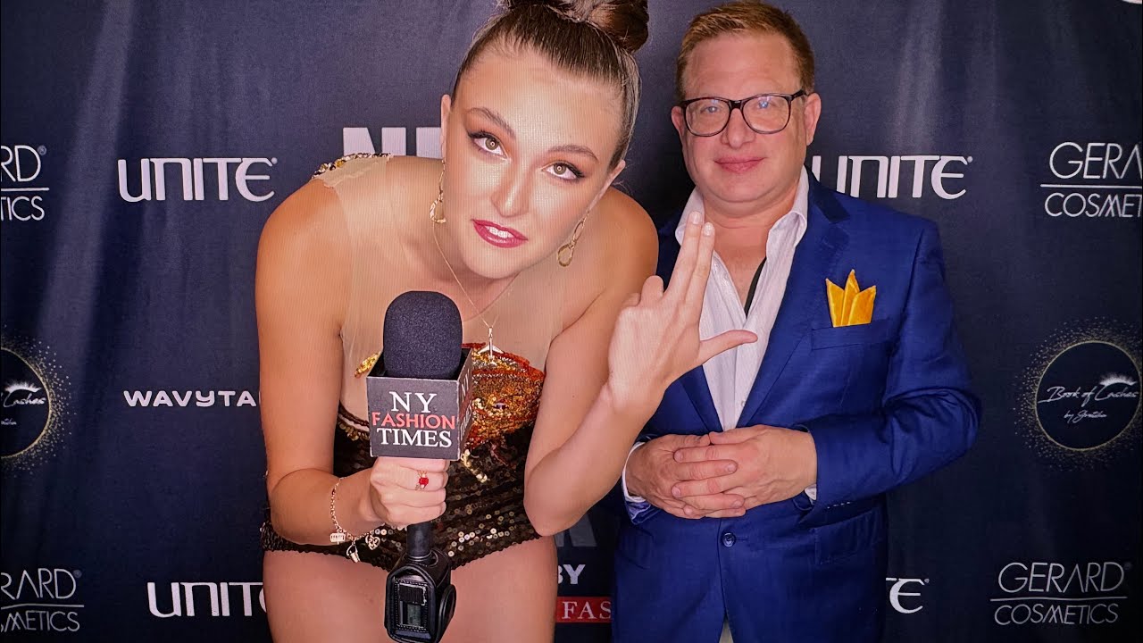 Model Rachel Pizzolato at Artheartsfashion NYFW wears Diana Couture