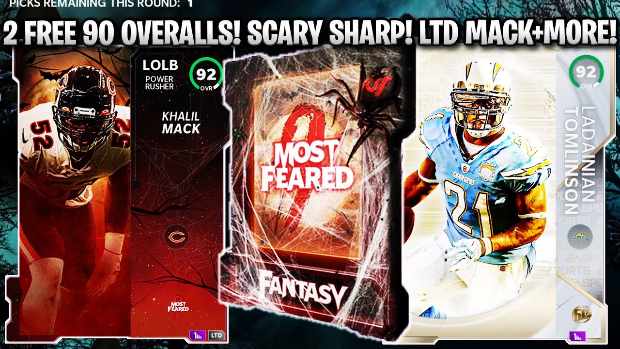 2 FREE 90 OVERALLS! LTD MOST FEARED MACK! MOST FEARED SCARY SHARP! 92 TROY P AND WILSON! | MADDEN 21