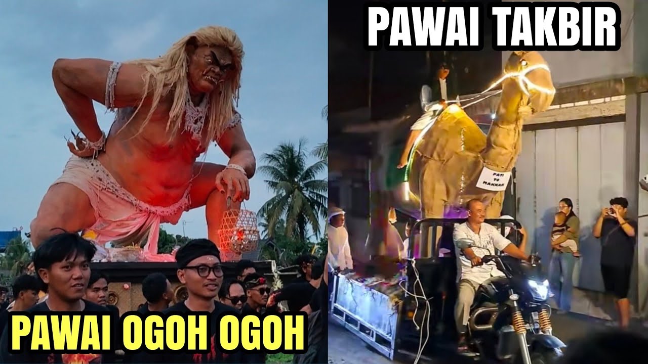 PAWAI OGOH OGOH TERBESAR!! KAMPUNG BALI LAMPUNG!! MENJELANG NYEPI DAN TAKBIR
