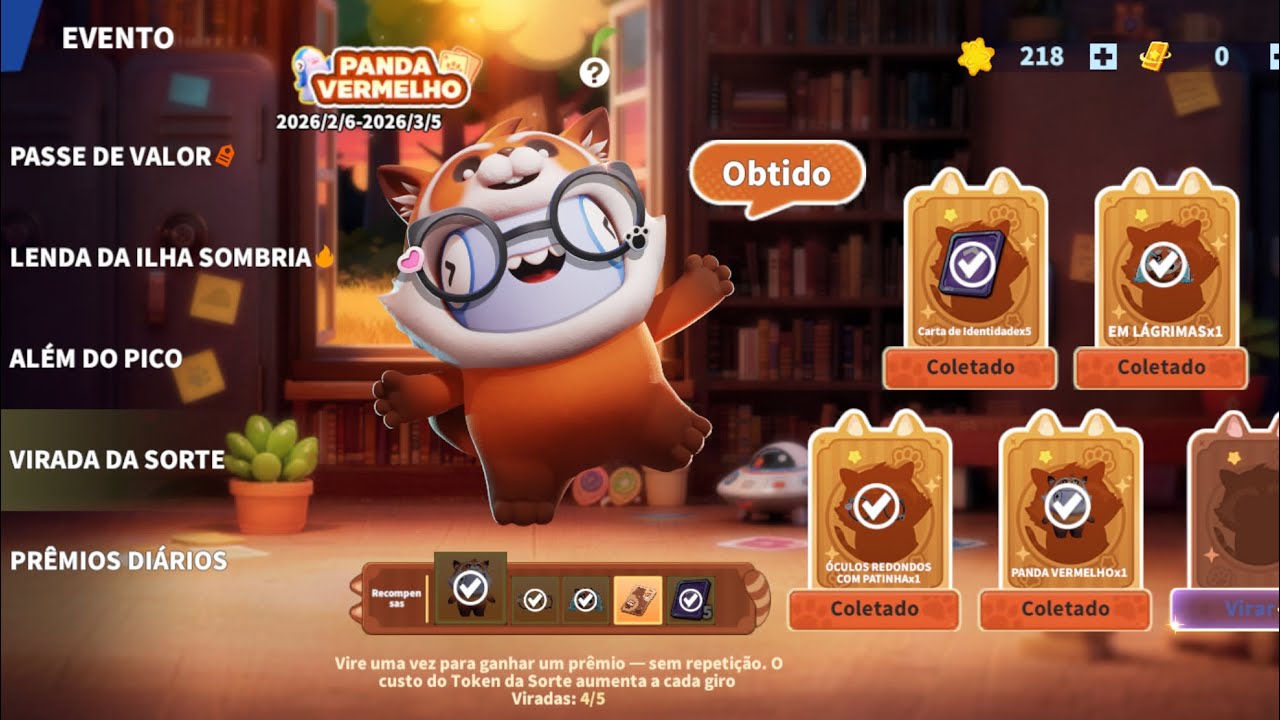 PEGUEI A SKIN PANDA VERMELHO