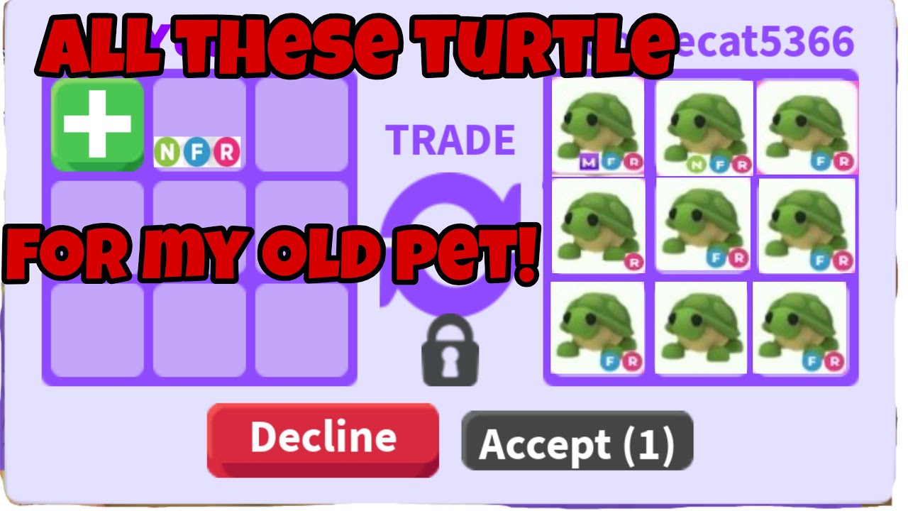 OMG THEY OFFERED SO MANY 🔥TURTLES 🔥FOR MY VERY OLD PET IN ADOPT ME