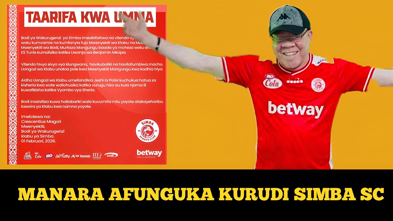 🔴#LIVE KIMENUKA HAJI MANARA ATANGAZA KURUDI SIMBA SC