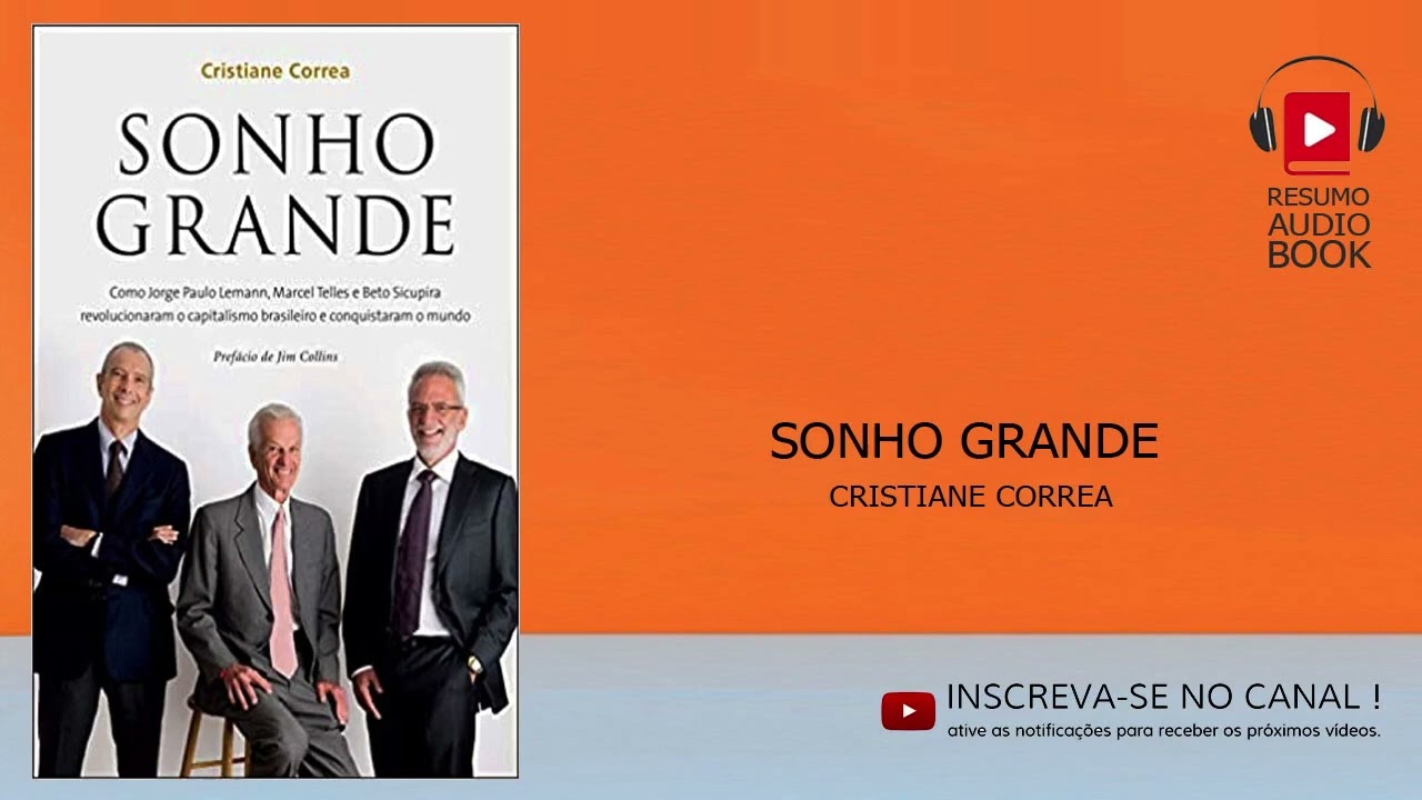 Sonho grande   Resumo &aacute;udio book