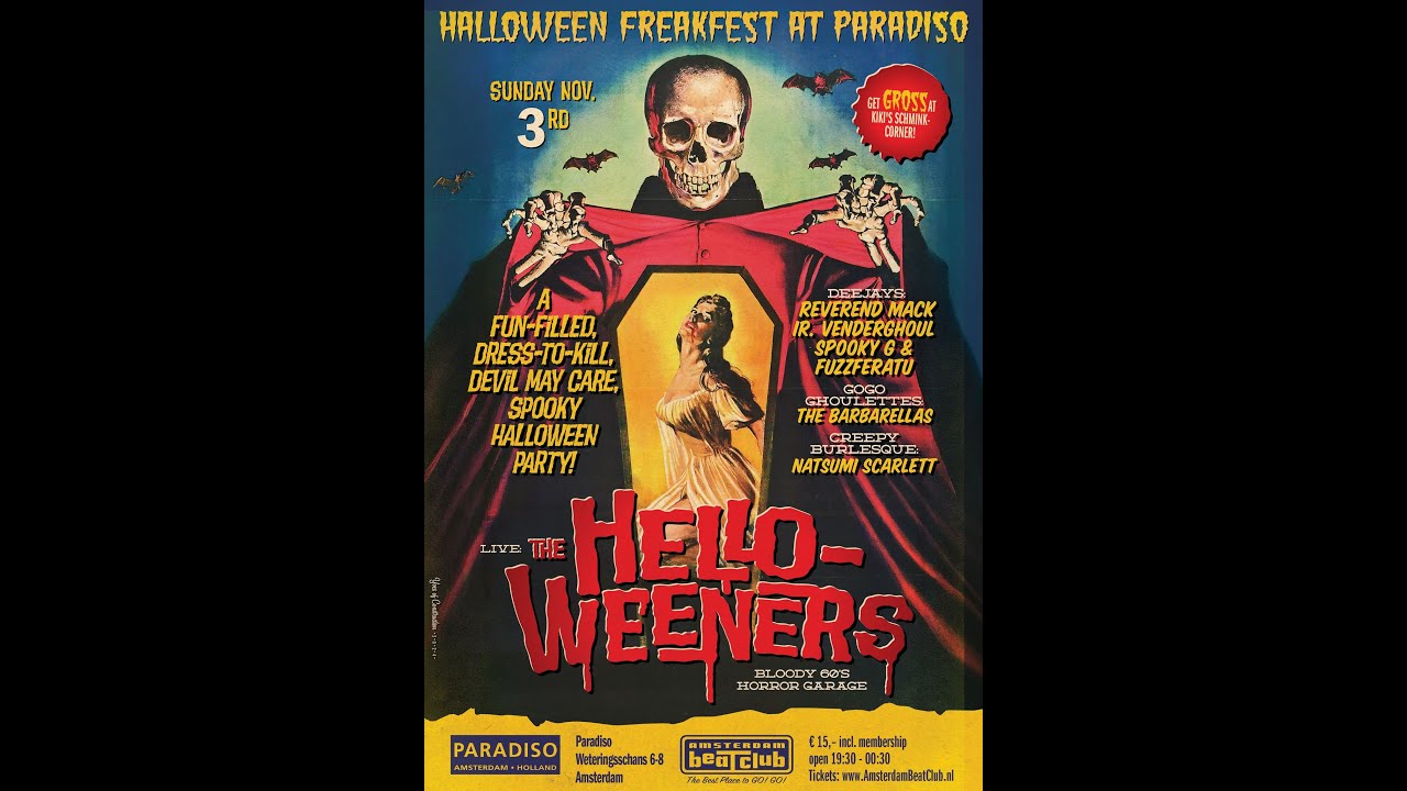 Amsterdam BeatClub: Halloween Freakfest, Paradiso 2024