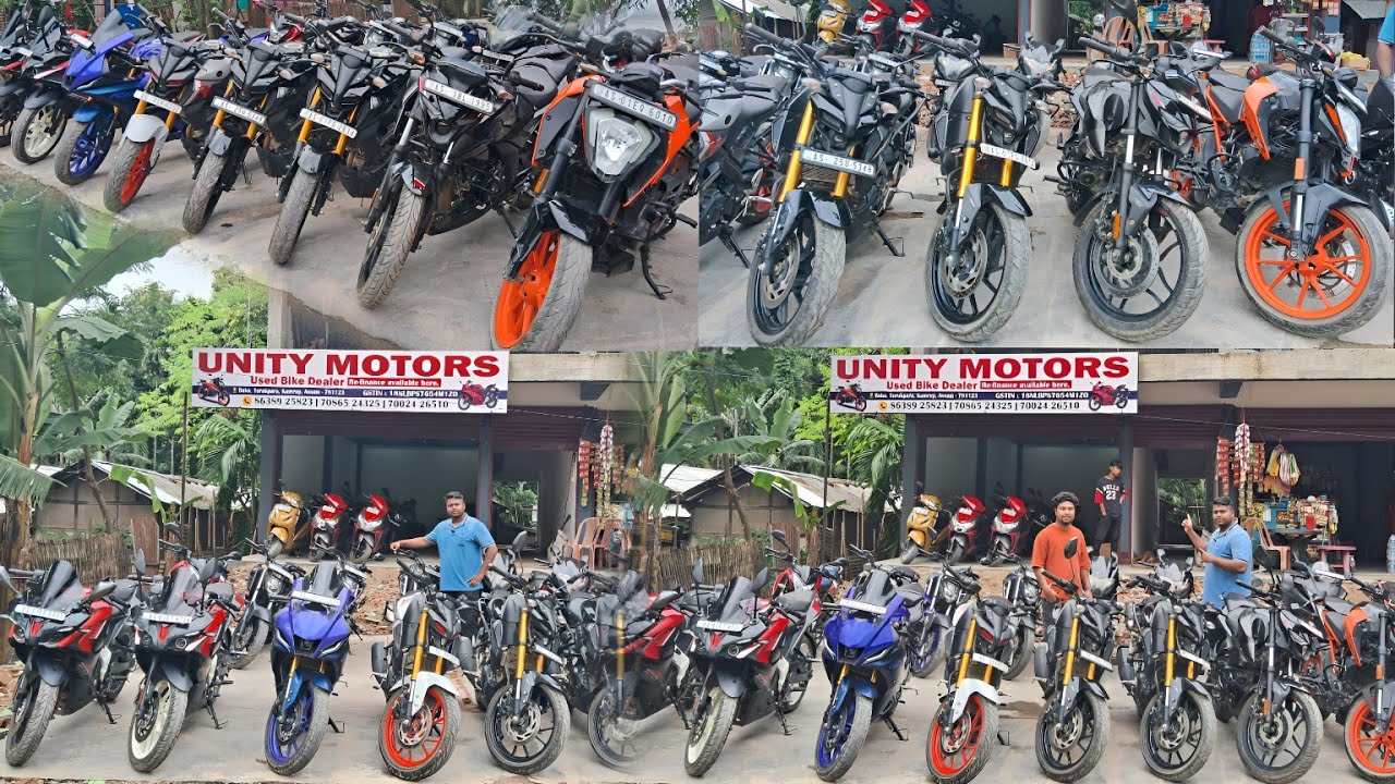 মাত্ৰ ₹25 হাজাৰ টকাত Bike/New Second Hand Bike Market in Guwahati/NS,RS,MT15,R15,Duke/Unity Motors ✅