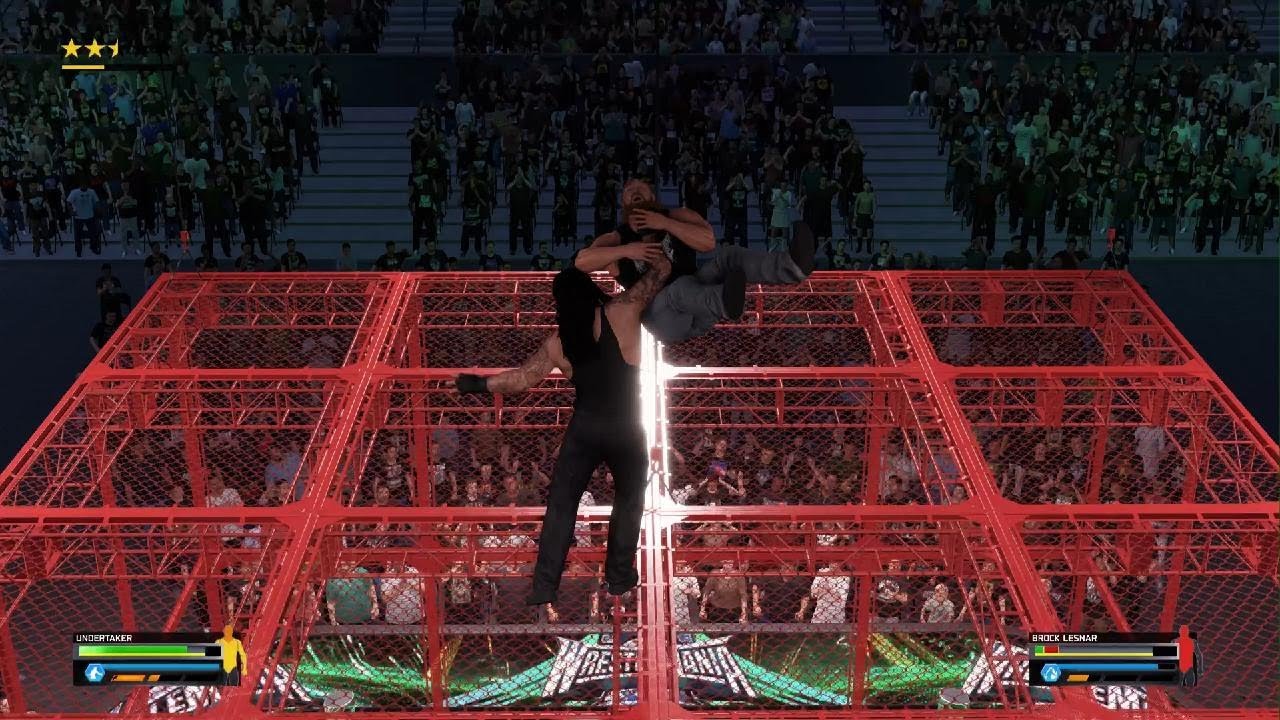 WWE 2K25 - Undertaker vs Brock Lesnar | HELL IN A CELL MATCH | PlayStation 5
