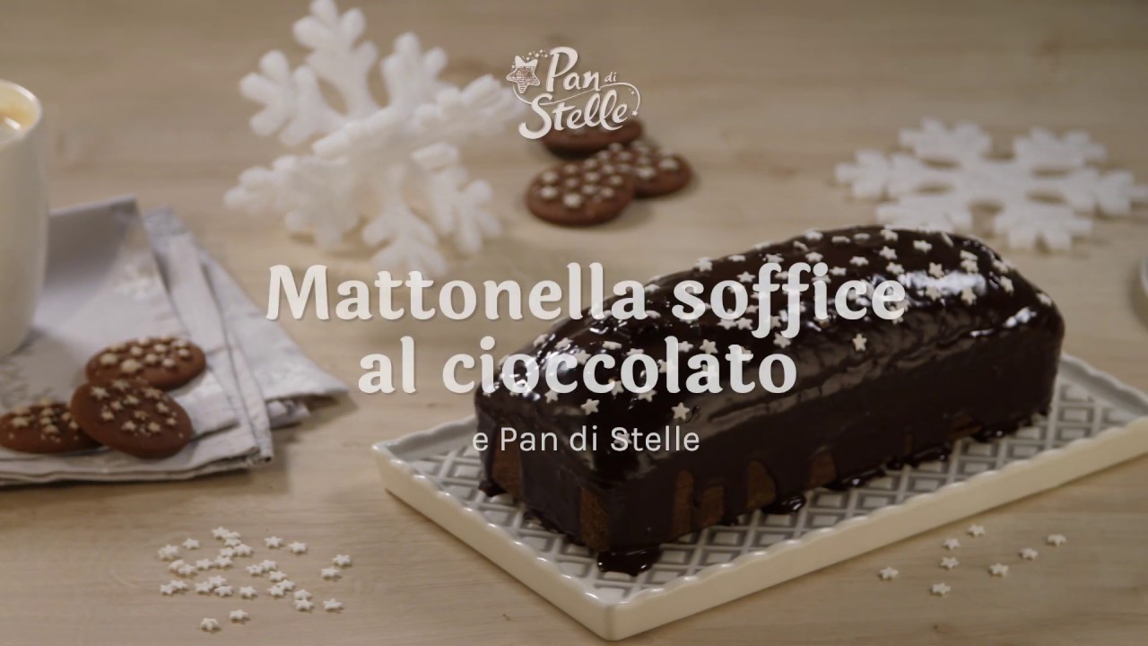Mattonella soffice al cioccolato e Pan di Stelle