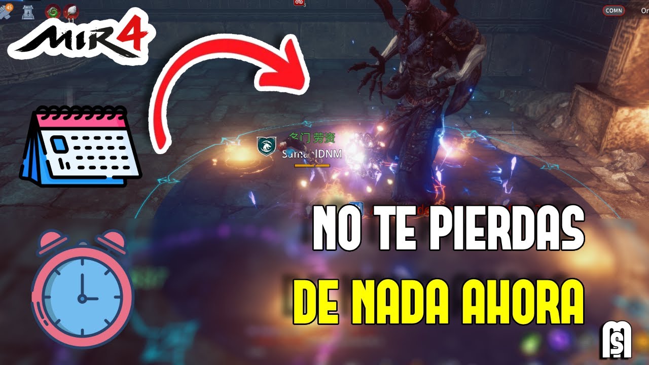 TODO LOS HORARIOS IMPORTANTES EN MIR4 ACTUALIZADO, CUADRADO, WB, ORATORIO CRIPTICO Y MAS
