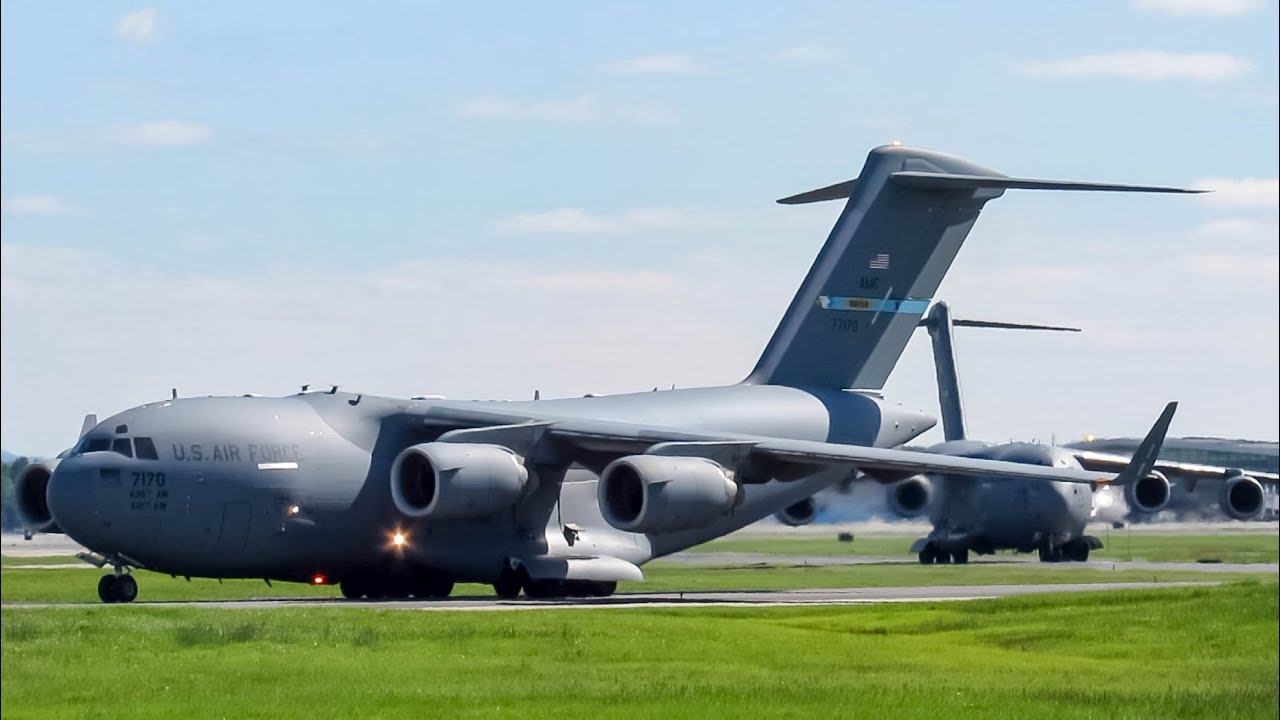 [Compilation] U.S Air Force Boeing C-17 Globemaster (C17) in action in Quebec City (YQB/ CYQB)