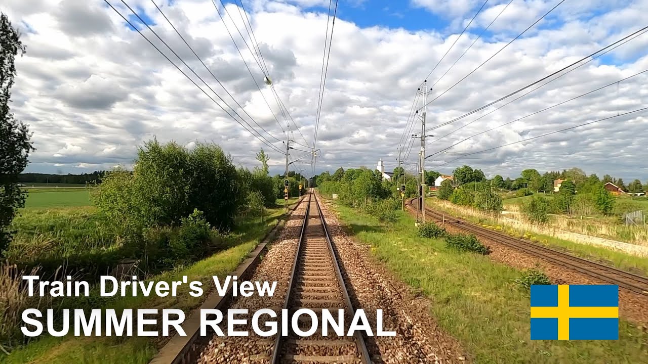 TRAIN DRIVER'S VIEW: Summer regional