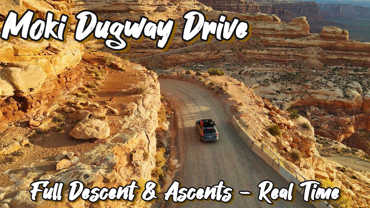 Moki Dugway Full Drive - Real Time Descent & Ascents - Epic Shelf Road and Views - Southeast Utah