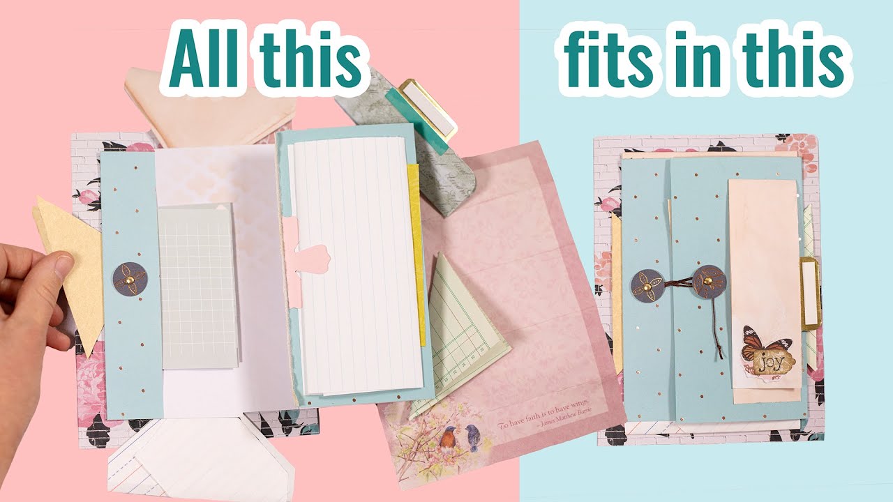 Quadruple Triangle Pockets • Junk Journal Page Tutorial