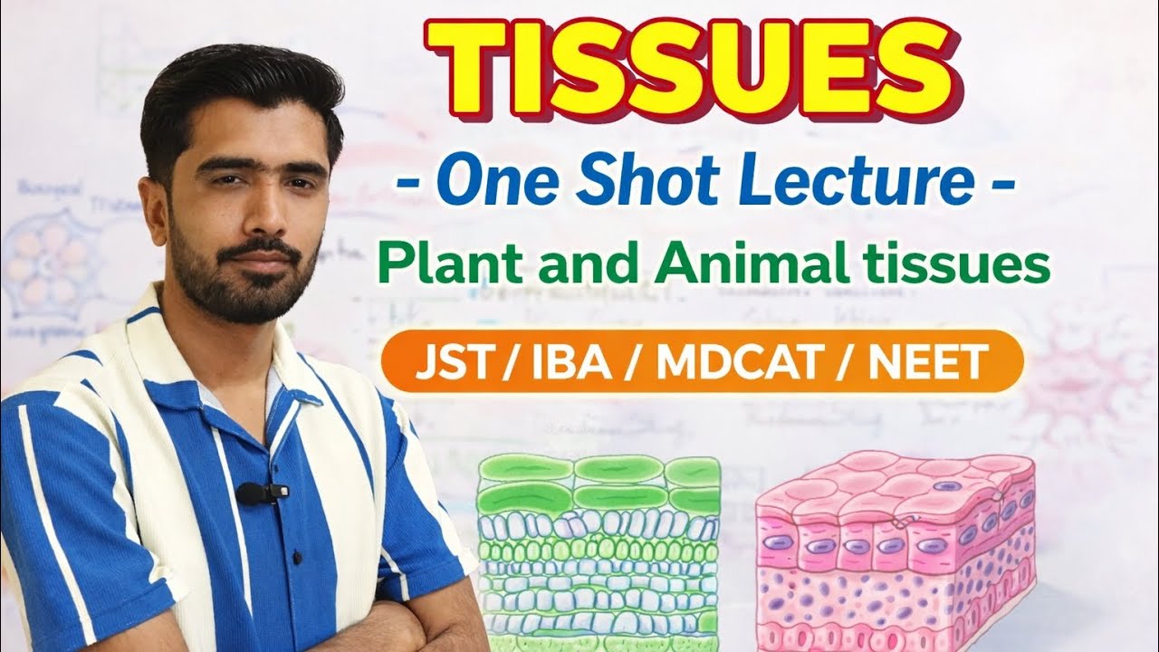 Tissues &ndash; One Shot Lecture | Plant & Animal Tissues Complete | JST Biology |MDCAT| NEET 
