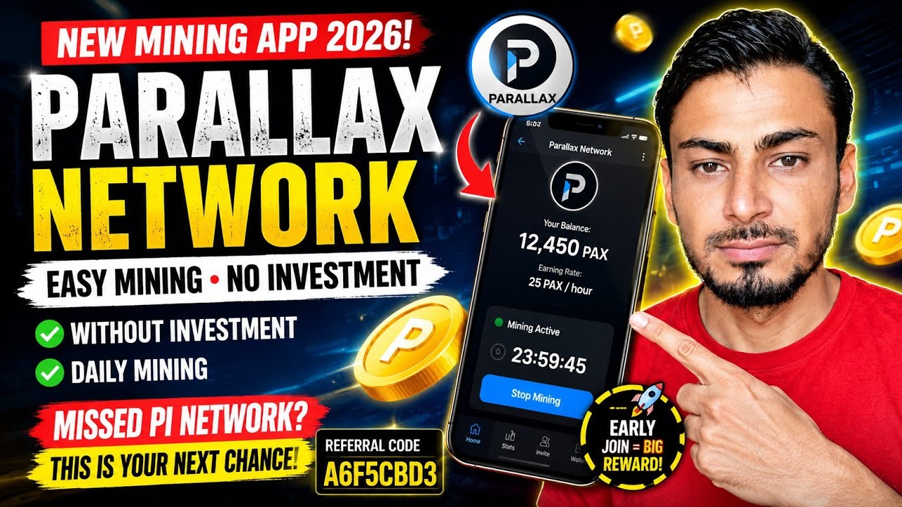 New PAX Mining App 2026 | Parallax Network Review | Free Crypto Mining Without Investment