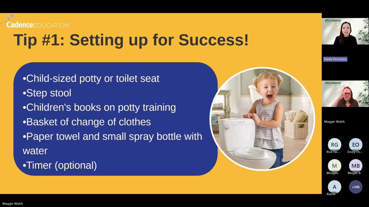 Cadence Parent Partnership Webinar: Toilet Training Tips & Tricks!
